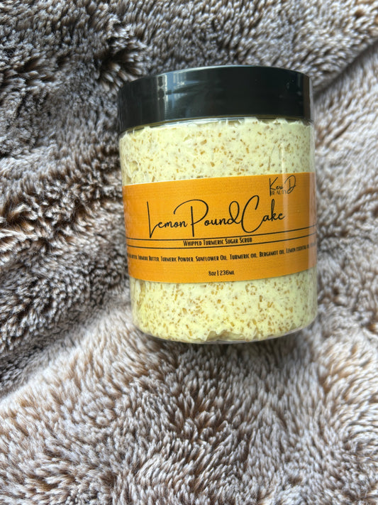 Lemon Pound Cake - Whipped Turmeric Sugar Scrub